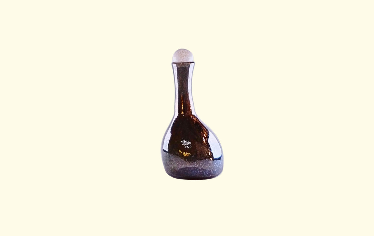 Schwarze handgefertigte MOA Vase